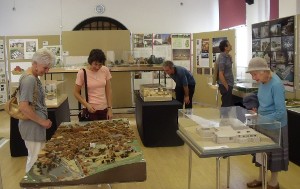 Visitors at the exhibition